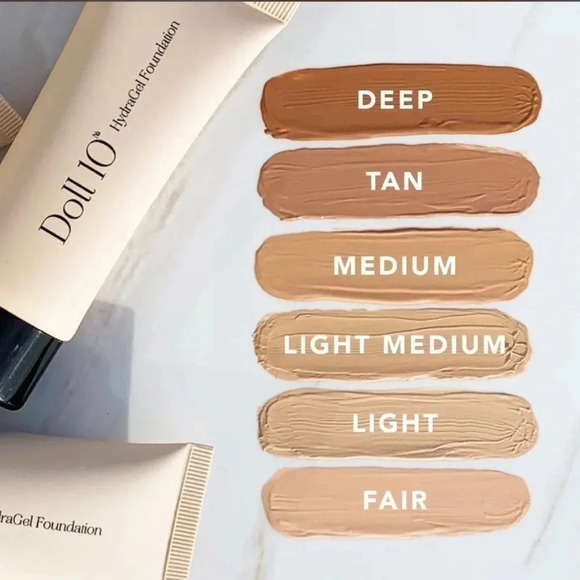 DOLL 10 HYDRAGEL FOUNDATION MEDIUM/FULL COVERAGE FOUNDATION BRAND NEW NEVER USED - Picture 3 of 10